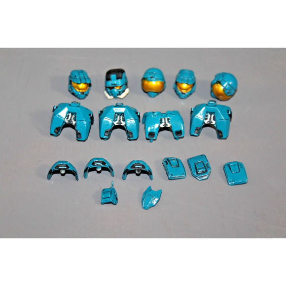 Halo 3 Collection Mark VI CQB EOD Security Armor Pack McFarlane Cyan Blue Teal - Picture 1 of 4